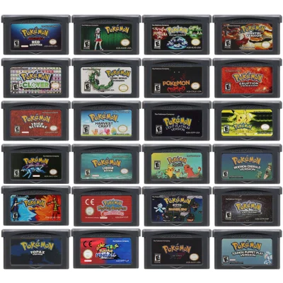 

GBA Game Cartridge 32 Bit Video Game Console Memory Card Pokemon Series Cursed Liquid Crystal Moemon Emerald for GBA NDSL