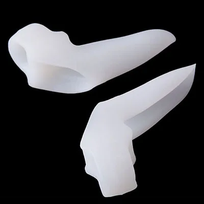 

NEW 1Pair Silicone Gel foot fingers Two Hole Toe Separator Thumb Valgus Protector Bunion adjuster Hallux Valgus Guard feet care