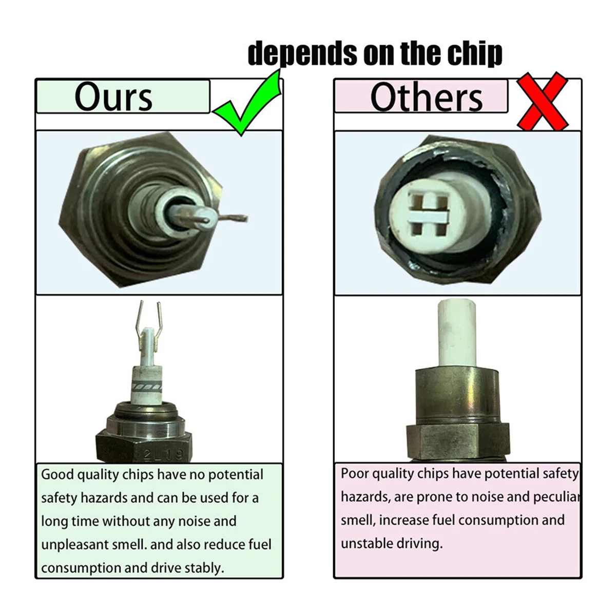 2 шт. внутренний и нижний датчик кислорода модель 8F9Z-9F472-H для Ford Focus 2012-2014 Fusion 2013-2014