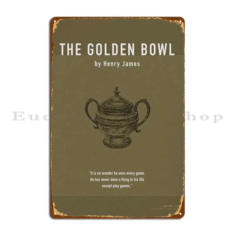 

Золотая Чаша книга искусство металлический знак настенная роспись классическая гостиная стена на заказ жестяной знак плакат