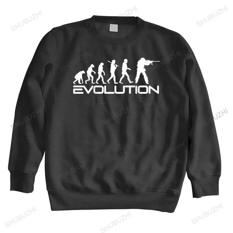 Новый модный свитер для мужчин с круглым вырезом Evolution of Sniper весенние модные