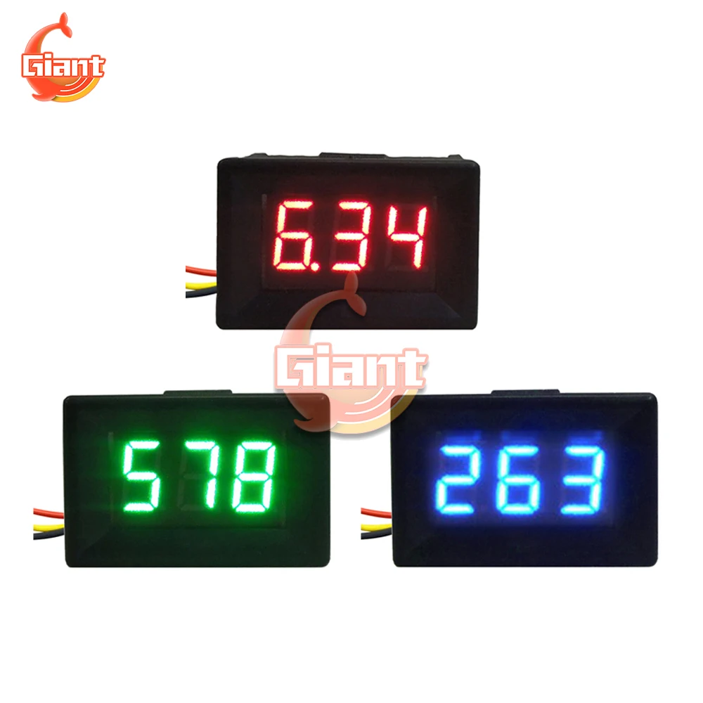

DC 0-300V DC 0-600V 0.36" LED Digital Voltmeter Voltage Meter Volt Instrument Tool Display 110V 220V DIY 0.36 Inch