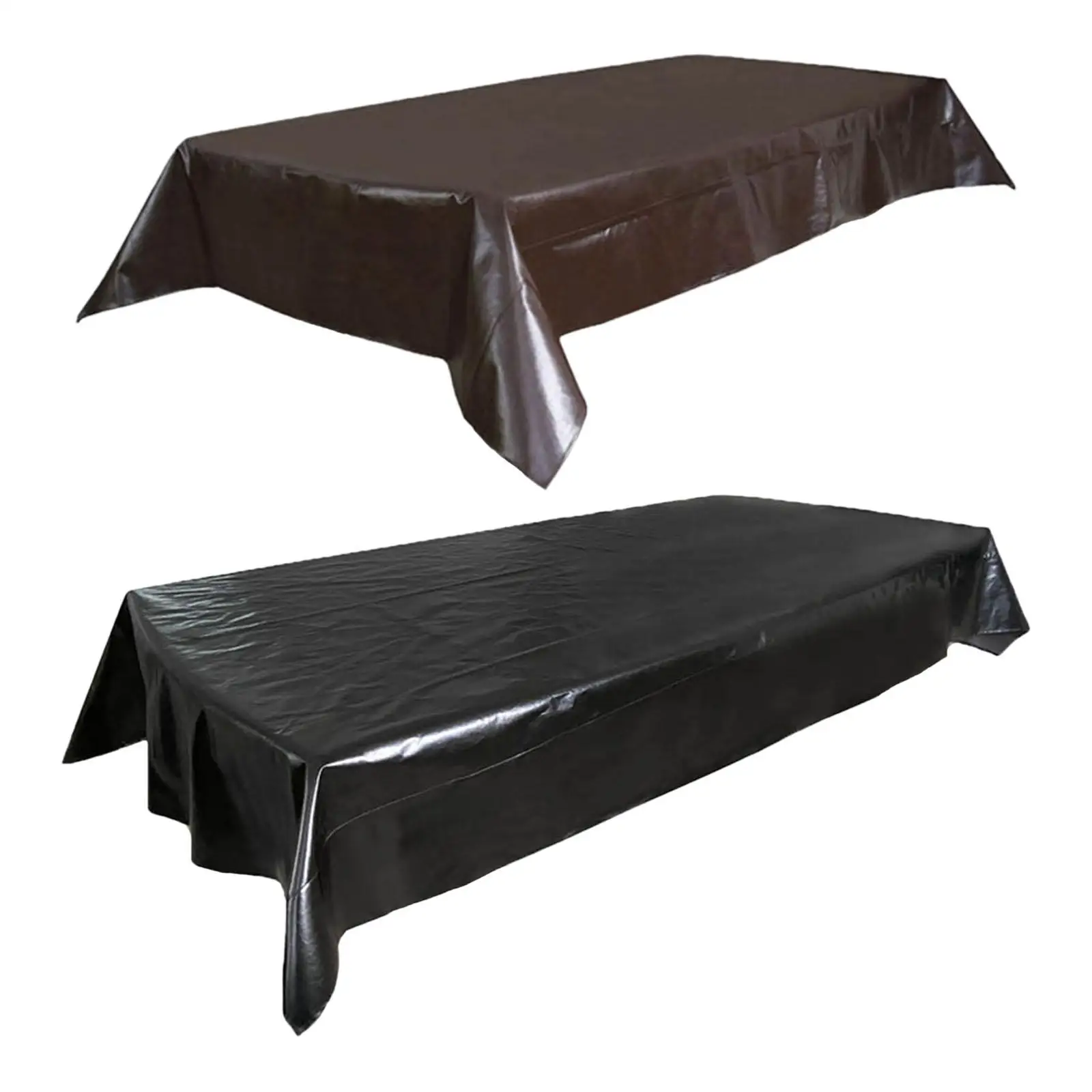 

Table Dust Cover Cloth 7/8/9ft PU Leather Oil-Proof Heavy Duty for Billiard