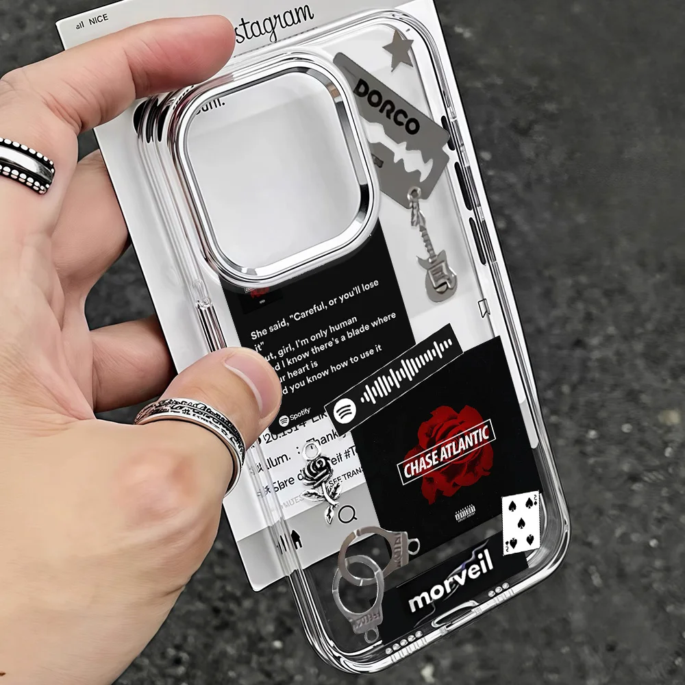 Фото Модный чехол для телефона Band Chases Atlantics для Samsung Galaxy S25 S24 S23 S22 S21 S20 Note20 FE Ultra Edge Plus 4G 5G Soft Cover №4