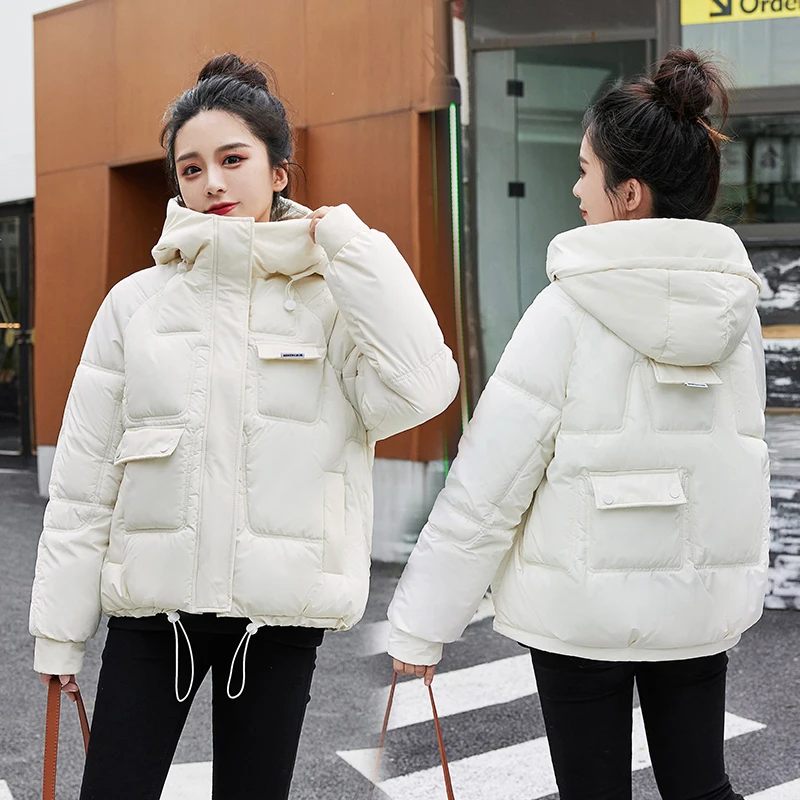 2023 Women's Winter Jacket Casual Loose Parkas Female Solid Thick Winter Coat Teen Girls abrigo de mujer