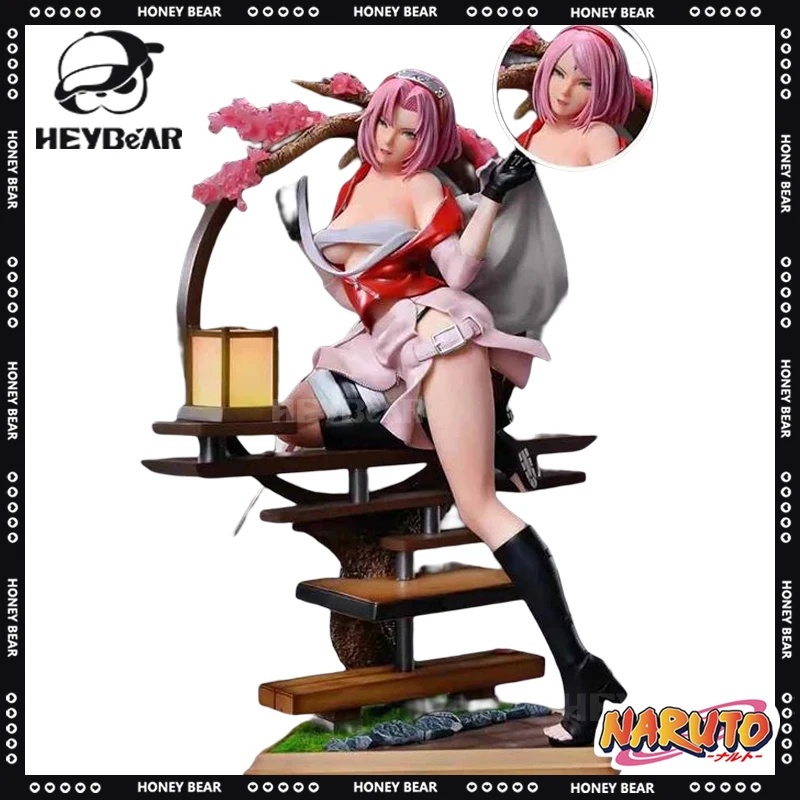 

29cm Anime Naruto Haruno Sakura Action Figure Gk Shippuuden Statue Figurine Sexy Pvc Collectible Model Doll Toys Kids Gift