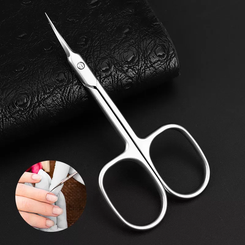 Scissors Curved Tip Scissors Professional Stainless Steel Nail Dead Skin Remover Nail Clipper Salon Nail Tools