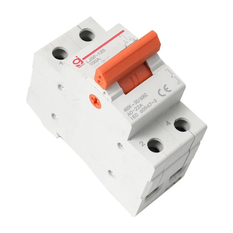 ZOII 3-позиционный 1P AC 100A 125A двойной мощный ручной резервный выключатель