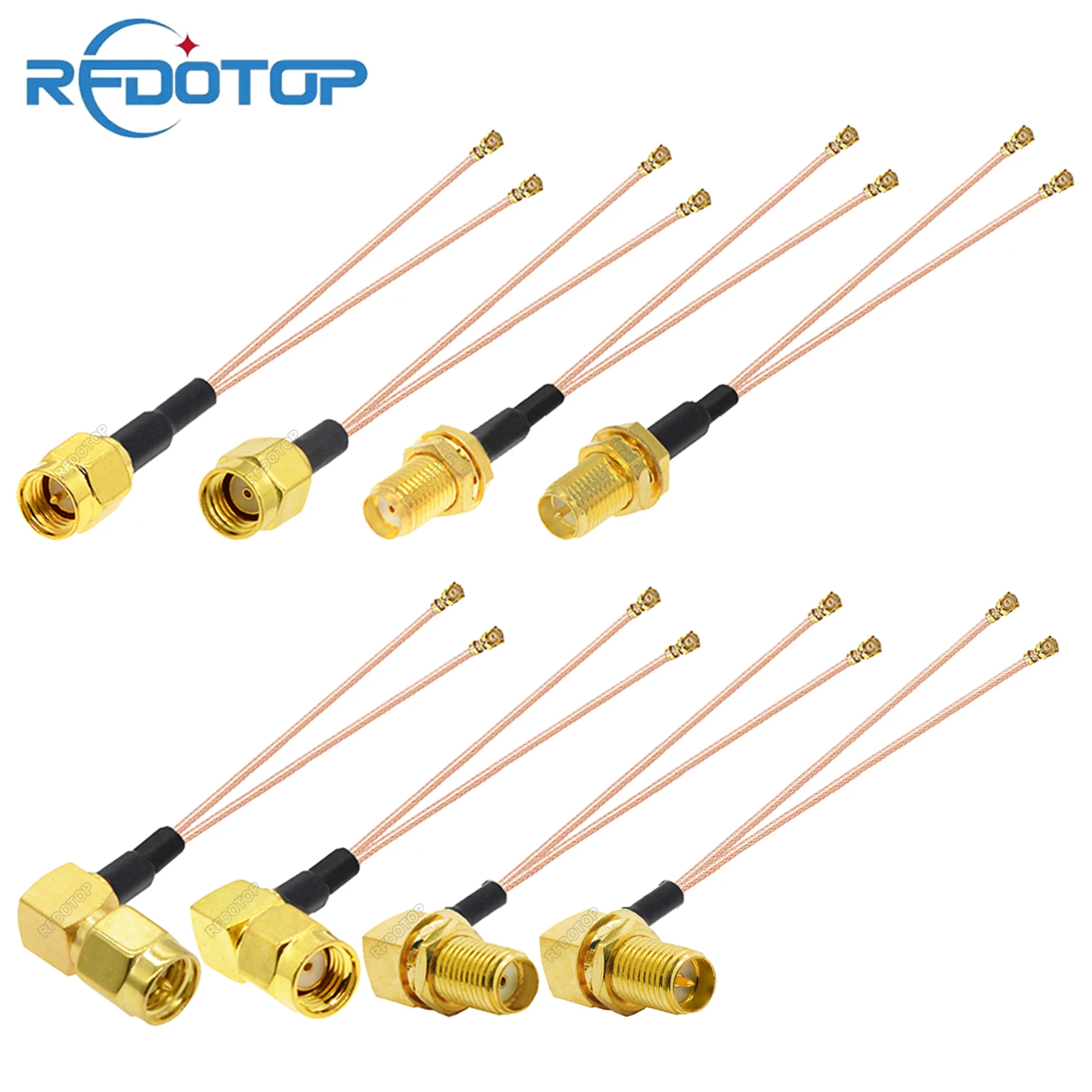 1 шт. SMA штекер/гнездовой разъем для двойного Ufl/MHF/IPX1/IPEX-1 ...