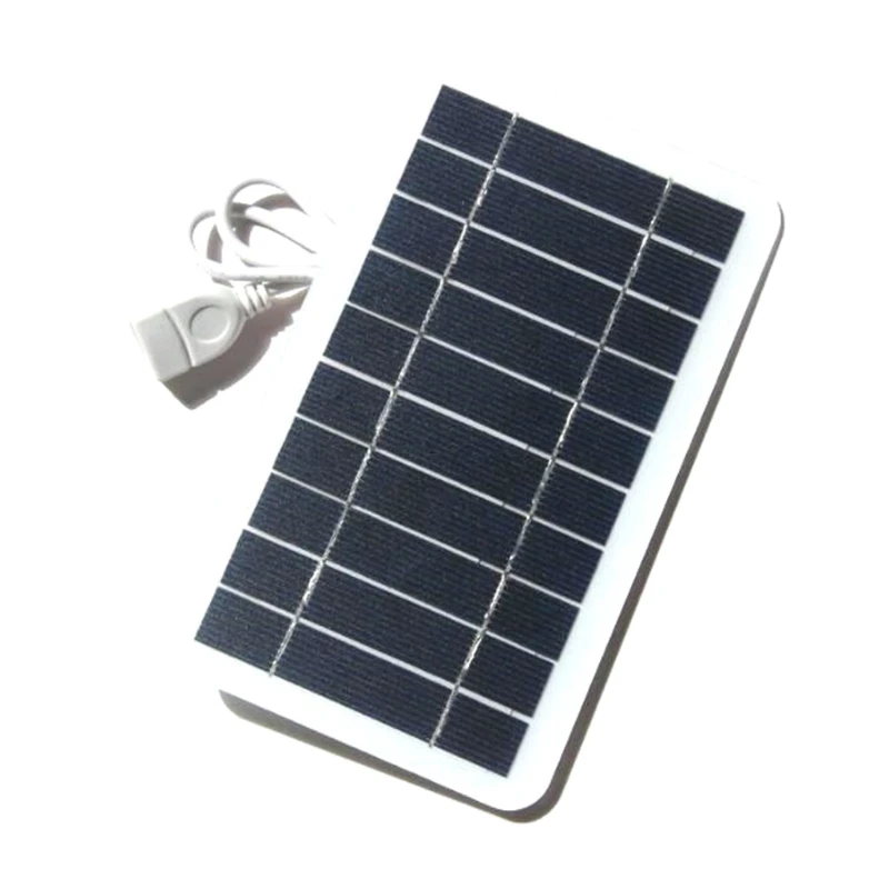 

2W 5V Portable Solar Panel Dual USB Output Port Panel Outdoor Fexible