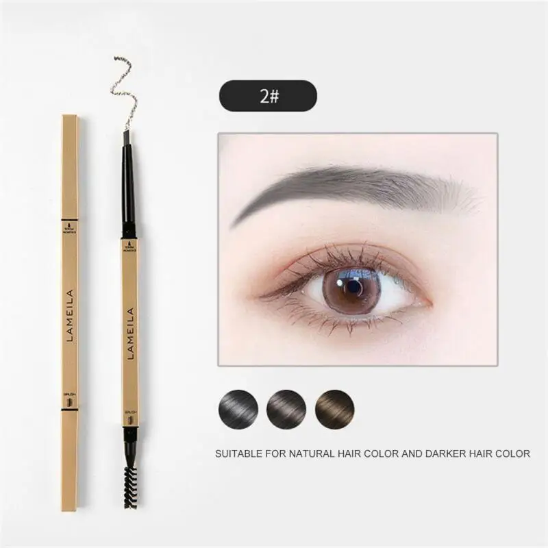

5 Colors Eyebrow Pencil Waterproof Sweatproof Smooth Double-Headed Small Gold Bar Chopsticks Not Smudge Makeup Beauty Cosmetics