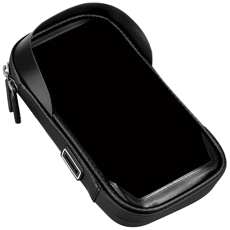 

Bicycle Mobile Phone Holder Motorcycle Waterproof Handlebar Bag Touchable Rotatable For 5.5 - 7Inch Smartphone