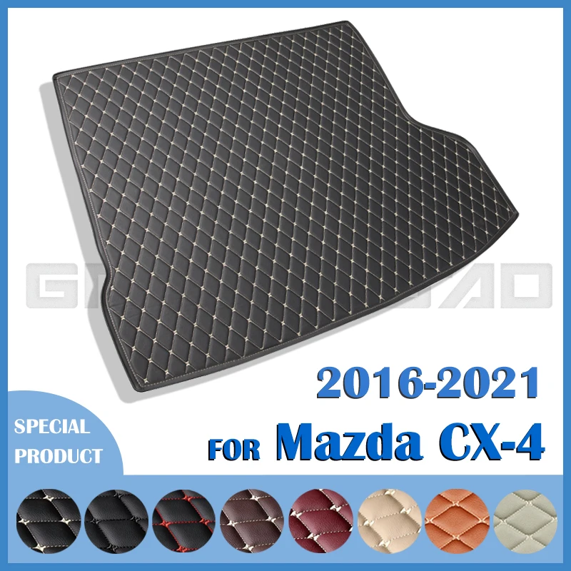 

Автомобильный коврик для багажника Mazda CX-4 2016 2017 2018 2019 2020 2021, пользовательские автомобильные аксессуары, украшение интерьера автомобиля