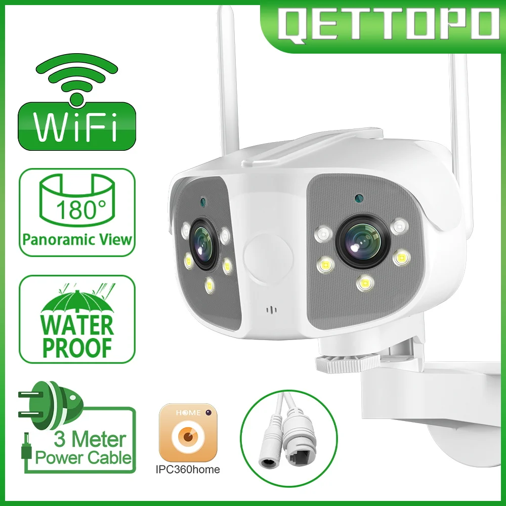 

IP-камера Qettopo, 4K, 8 Мп, Wi-Fi, 180 °
