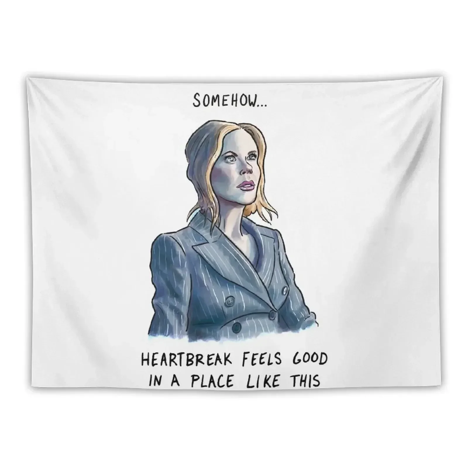 Николь Кидман в АМЦ каким-то образом... месте вроде этого гобеленового украшения