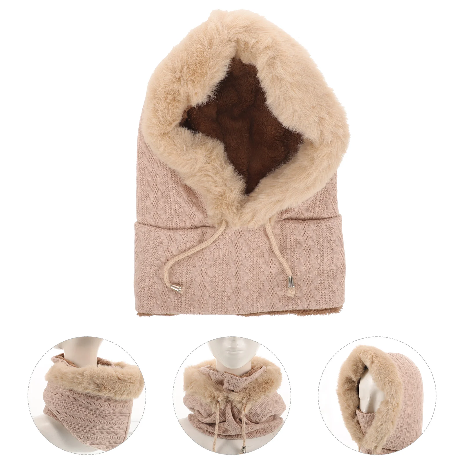 

Warm Hat Neck Warmer Women Cold Weather Warmers Cycling Outdoor Windproof Caps