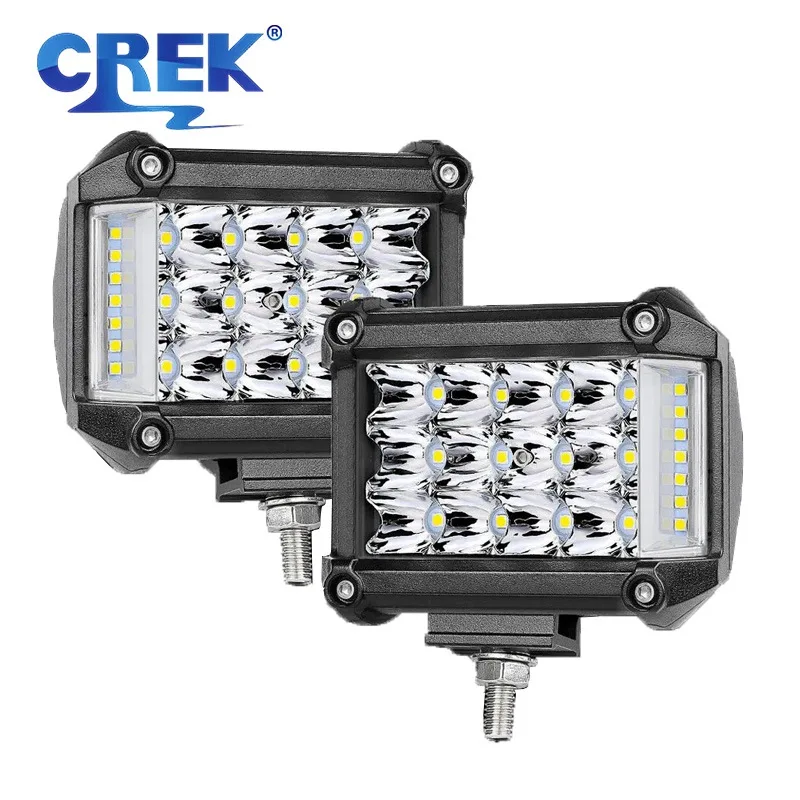 CREK 4-дюймовая 4x4 внедорожная лампа для вождения, Рабочая панель, прожектор, автомобильная противотуманная фара для автомобиля, лодки, трактора, грузовика, внедорожника, квадроцикла, 12 В, 24 В