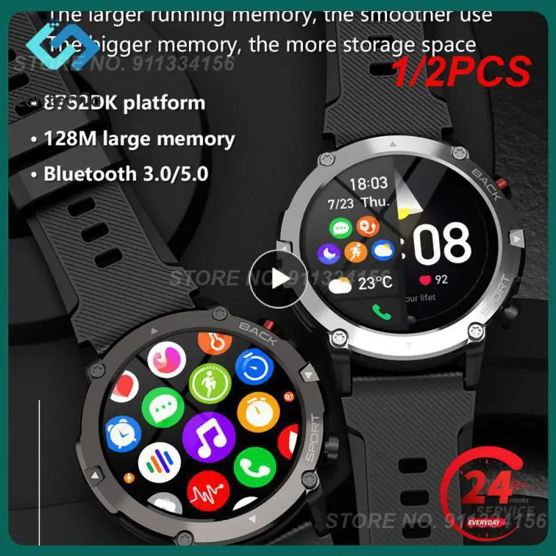 

1/2PCS LF26 Max Smart Watch Men Call Smartwatch 2022 IP68 Waterproof 360 Screen 15 Standby For Android IOS