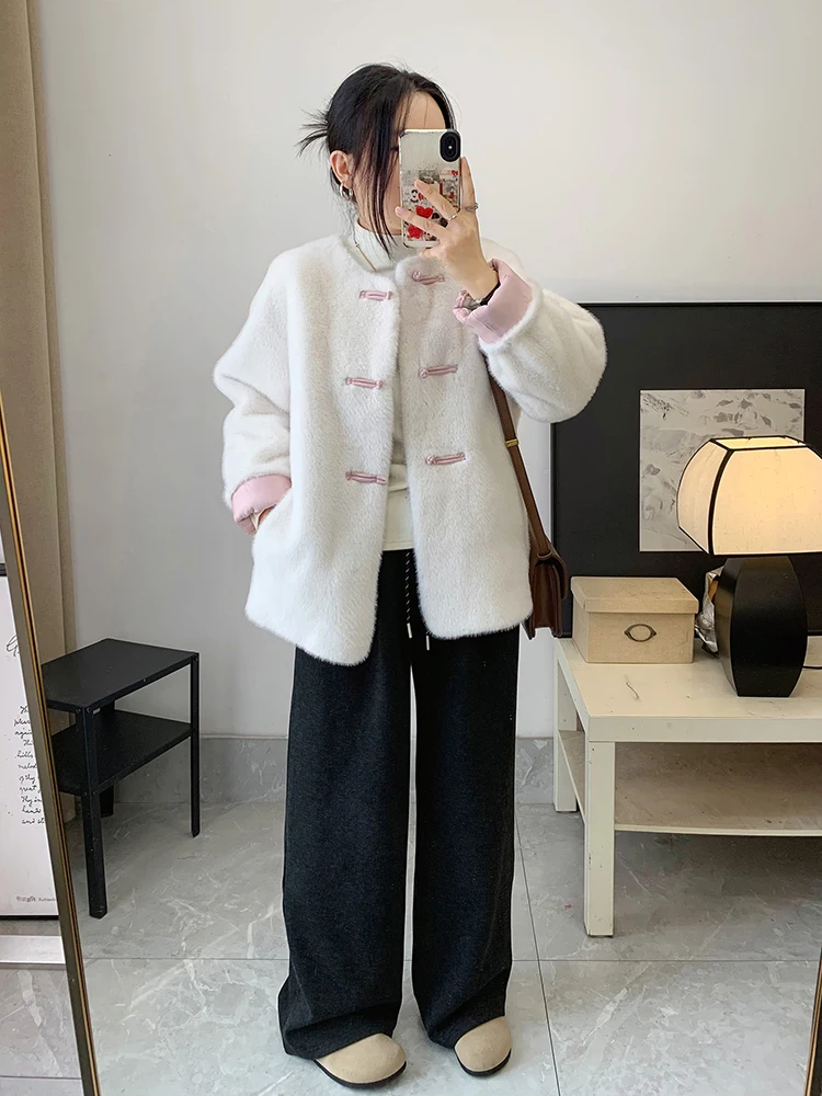 Yinnjia High-Grade Sense National Sle имитация меха норки верхняя одежда из интегрированного