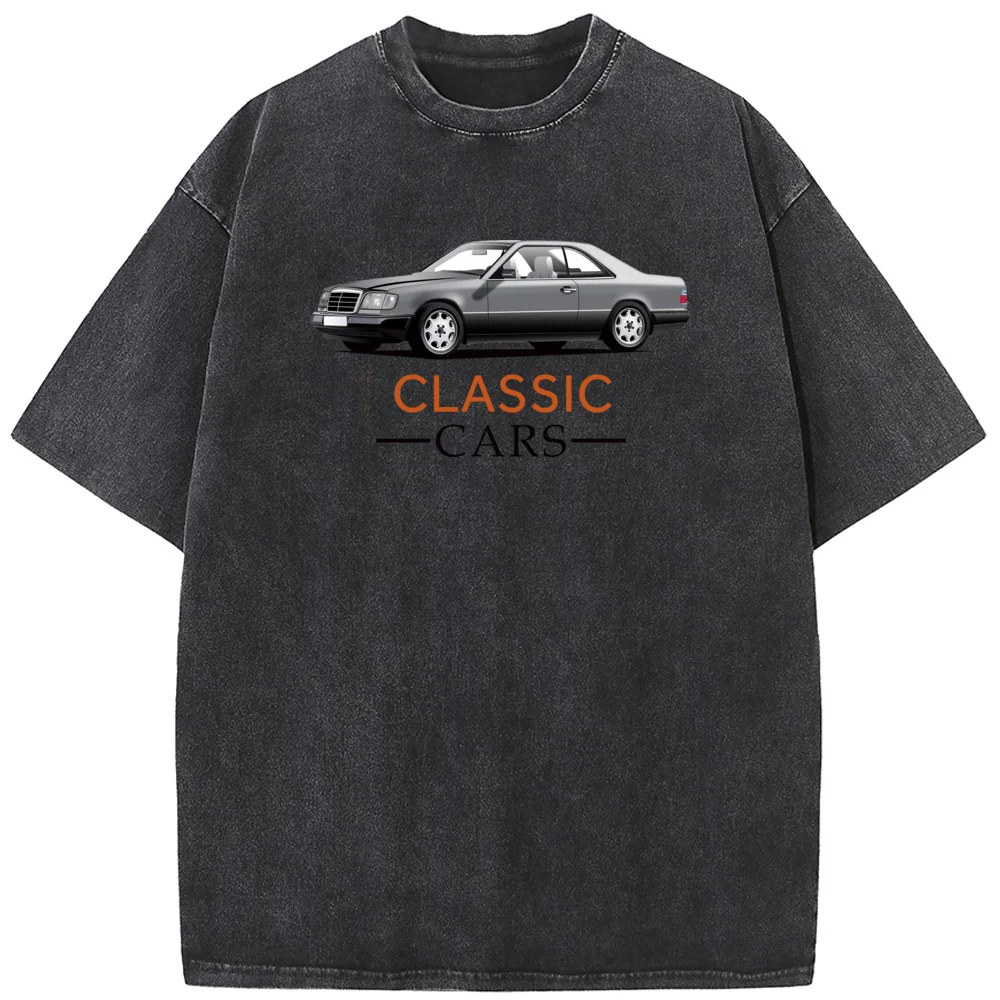 

Мужская повседневная хлопковая футболка, винтажная свободная футболка с коротким рукавом, Высококачественная промытая старая футболка 2023 граммов, 230