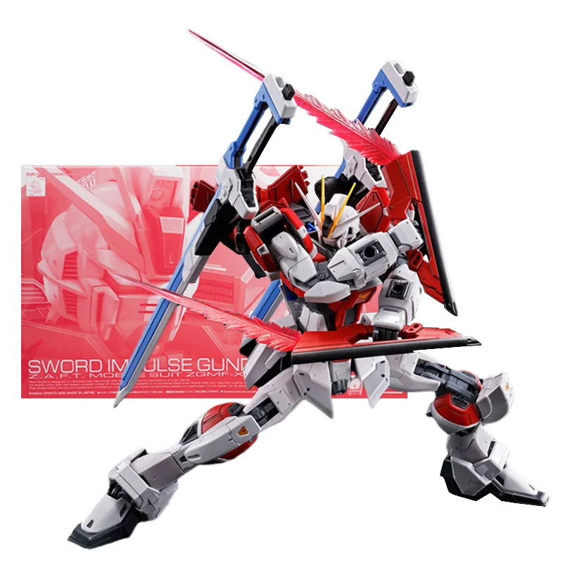 

Набор оригинальных моделей Bandai Gundam, аниме фигурка RG 1/144 PB меч, коллекция импульсов, Gunpla аниме экшн-фигурка, игрушки для мальчиков