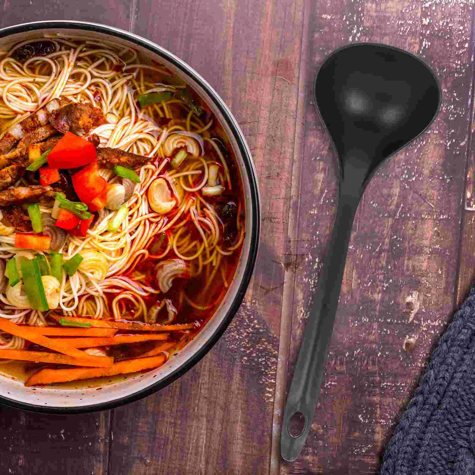 

Spoon Soup Spoons Scoop Kitchen Asian Ladle Cutlery Rice Won Ramen Pot Hot Porridge Supplies Ton Cereal Large Stews Deep