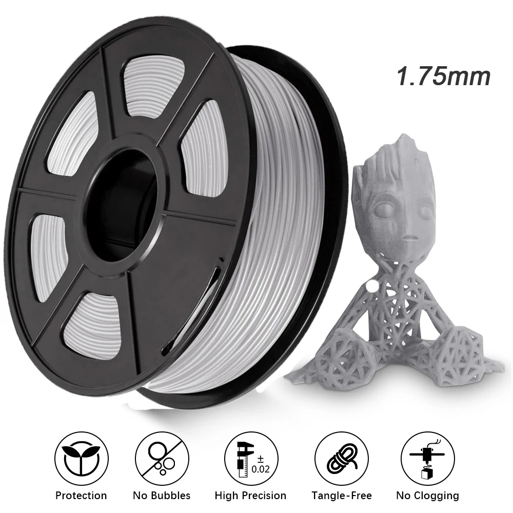

High Quality PLA Fliament 1.75mm PLA 1KG Material For Ender 3D Printer Low Shrinkage Consumable
