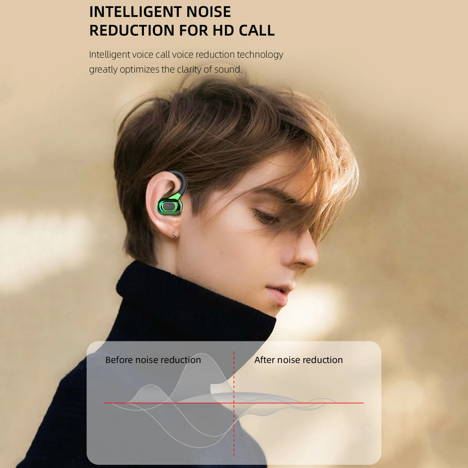 

Mini Blue Tooth 5.2 беспроводные одиночные наушники-вкладыши Наушники-вкладыши с микрофоном Сабвуфер мини-наушники-вкладыши