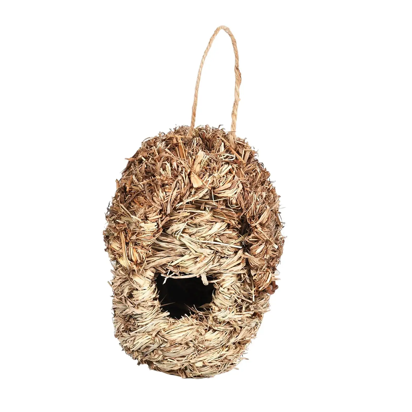 Hut Bird Nest Shelter Birdhouse Hanging Bird House For Canary Chickadee Outdoor Outside Lawn