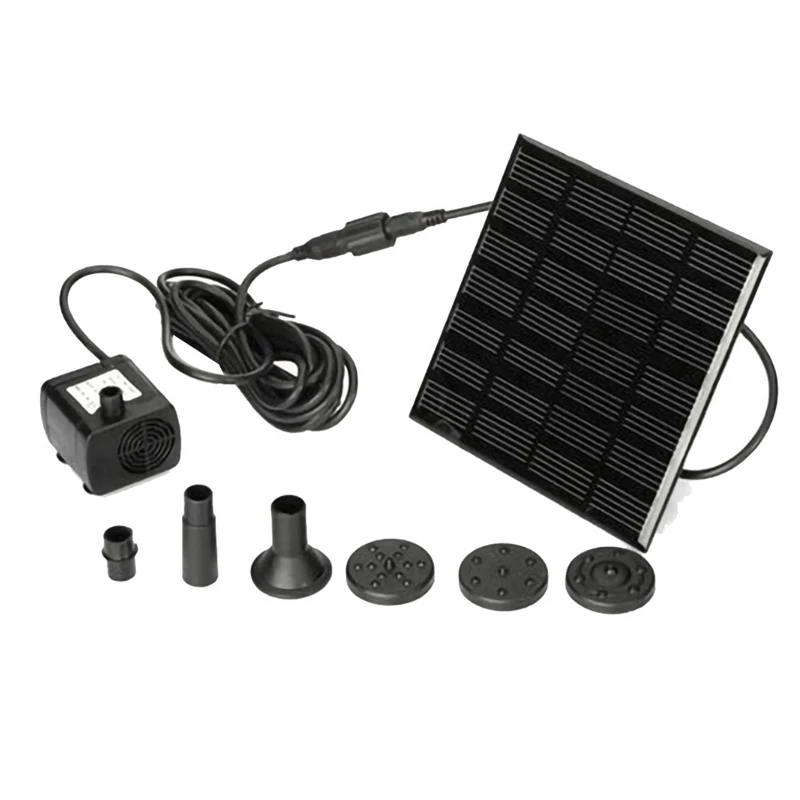 

Solar Water Pump Black Water Pump Pool Pond Garden Water Sprinkler Sprayer For Bird Bath Pond Garden Decoration