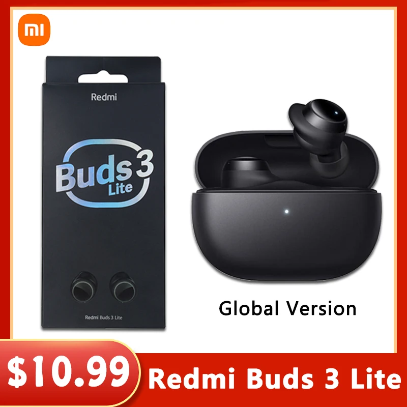 

Global Version Xiaomi Redmi Buds 3 Lite Youth TWS True Wireless Bluetooth 5.2 Touch Headset 18 Hours Battery Noise Reduction