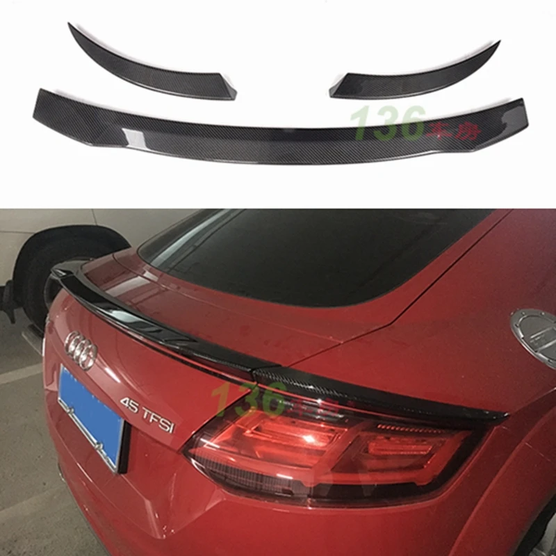 

FOR Audi TT .TTS. TTRS Carbon Fiber Rear Spoiler Trunk Wings 2014-2017