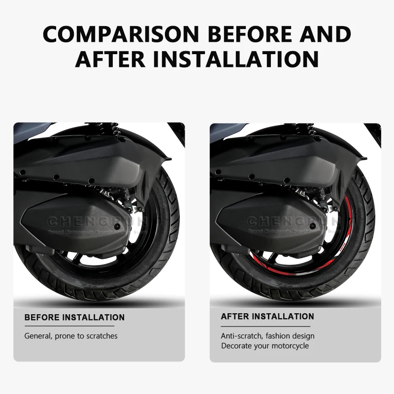 Наклейка на колесо мотоцикла водонепроницаемые наклейки для Sym Joyride 300 аксессуары