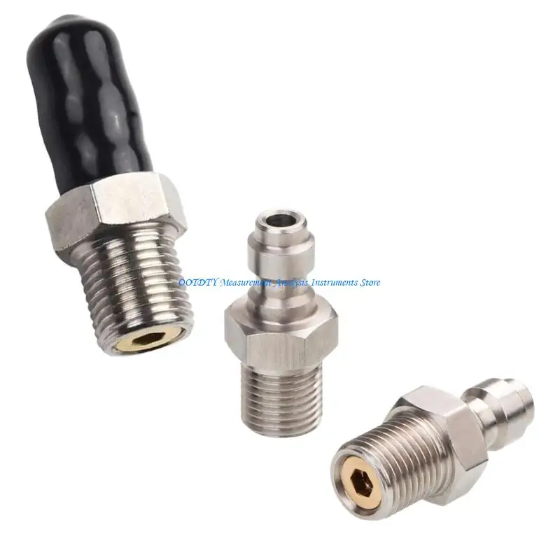 Фото Соединитель штуцера стали М10кс1/1/8NPT/1/8BSPP стали 367D продетый нитку для на открытом воздухе устройства №3