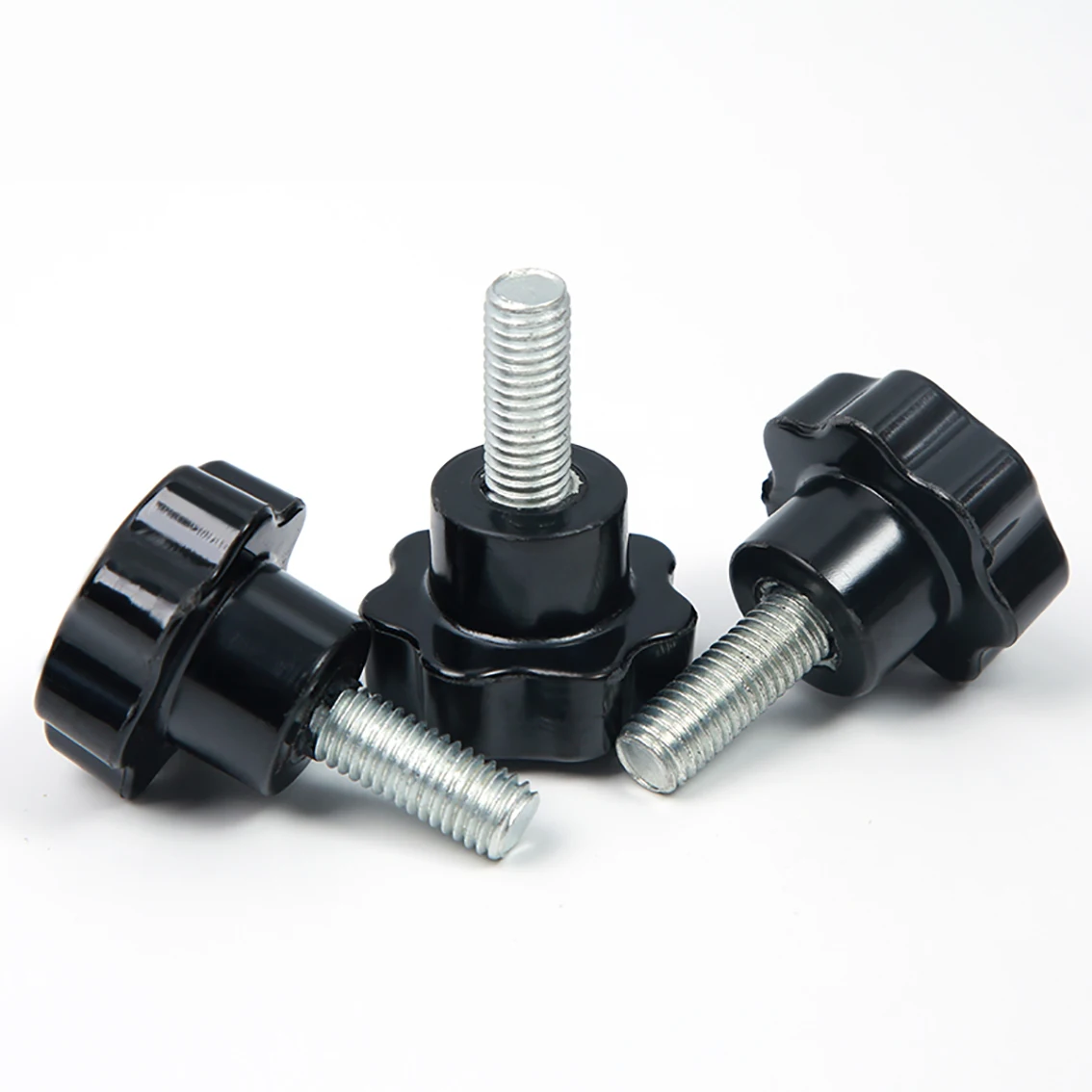 

Star Shape Thread Clamping Handle Bolt M4 M5 M6 M8 M10 M12 Bakelite Hand Knob Tightening Screw Industry Equipment Plastic Steel