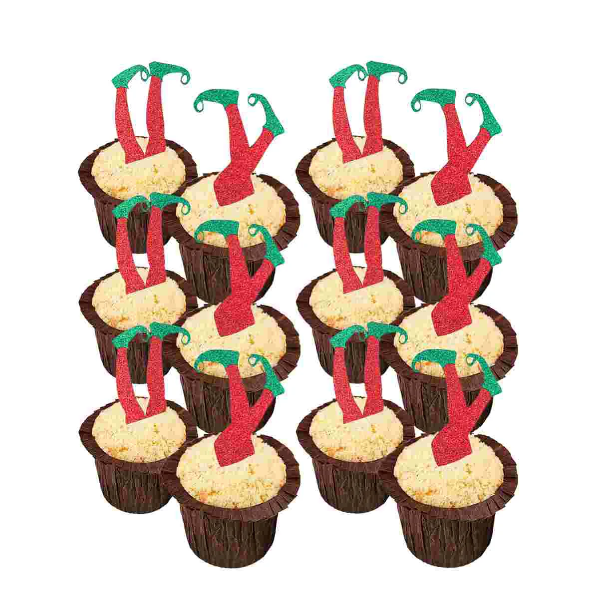 

12pcs Christmas Cupcake Fruit Sticks Picks for Wedding Birthday
