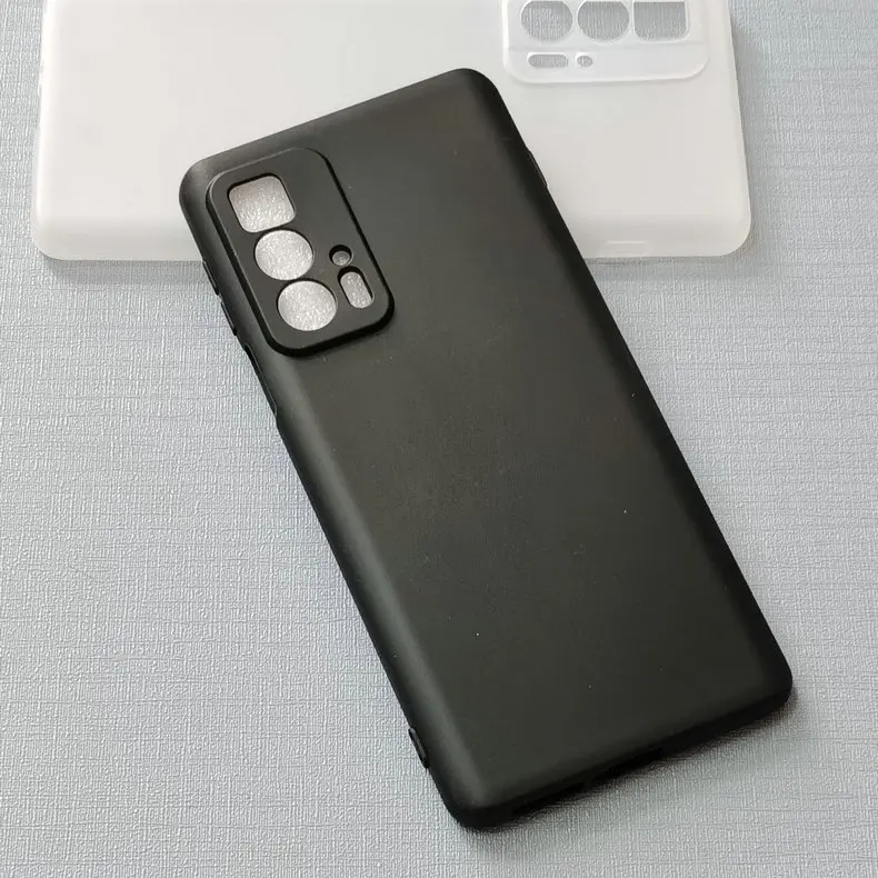 Фото Матовый тонкий мягкий силиконовый чехол для Motorola Edge 20 Pro, чехол для телефона Motorola Edge 20 Pro, черный №2
