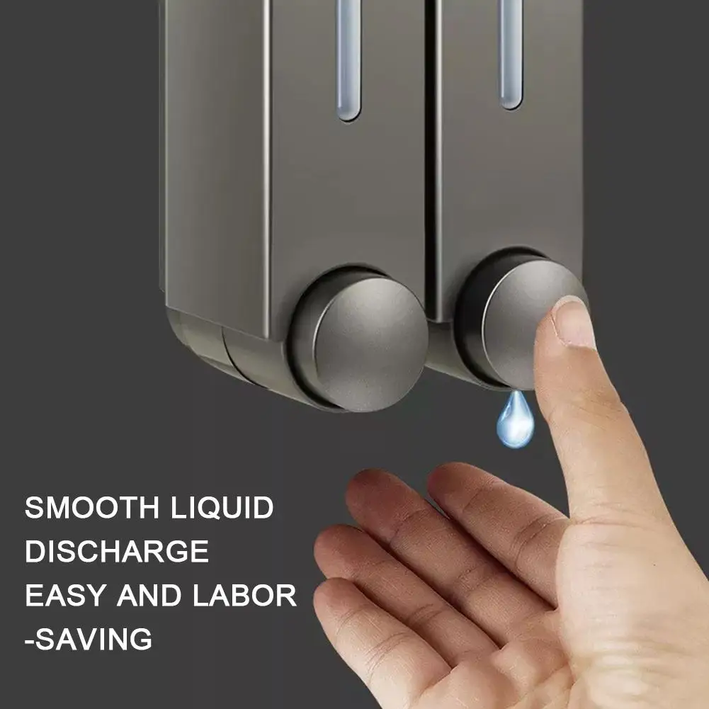 

420ML Wall Mounted Bathroom Liquid Soap Dispenser Washing Sanitizer Lotion Shower Hand Hotel Family Kid Kitchen Gel O2S4