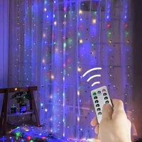 led string lights curtain garland remote control usb bedroom bulb outdoor fairy garden christmas light holiday decoration lamp
