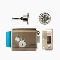 Electronic Door Lock Stainless Steel with DC 12V E-Lock Support Wooden Glass Metal Fireproof Door for Video Door Phone Intercom