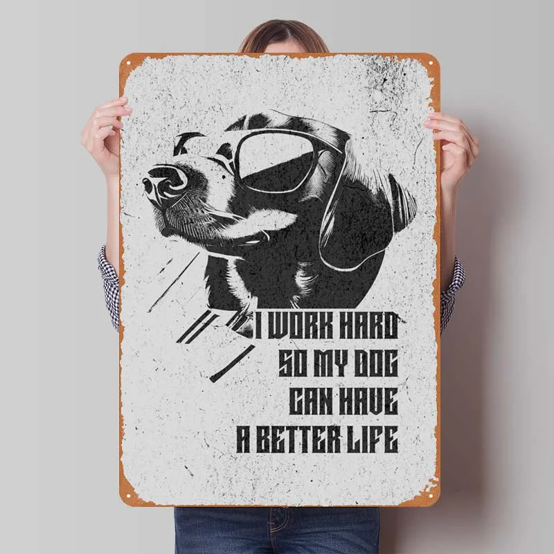 Металлический знак &quotЗабавный такса граффити&quot