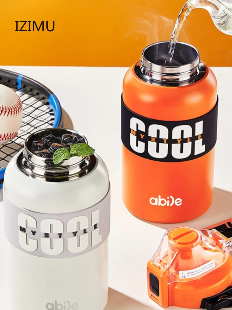 

Вместительный двойной термос для напитков, чашка для спорта на открытом воздухе, мужская и женская чашка для холодных напитков для фитнеса