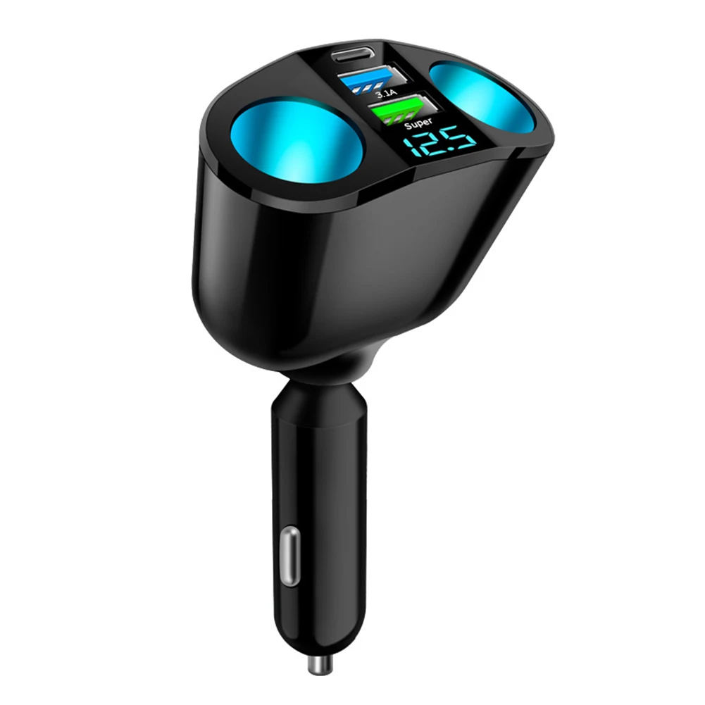 

Автомобильное зарядное устройство с двумя USB-портами, 120 А, 66 Вт