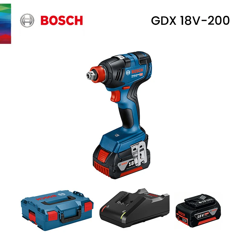 

Новейший оригинальный беспроводной ударный гайковерт Bosch Gdx 18V-200/400, электрическая отвертка, электроинструмент с бесщеточным Мотором