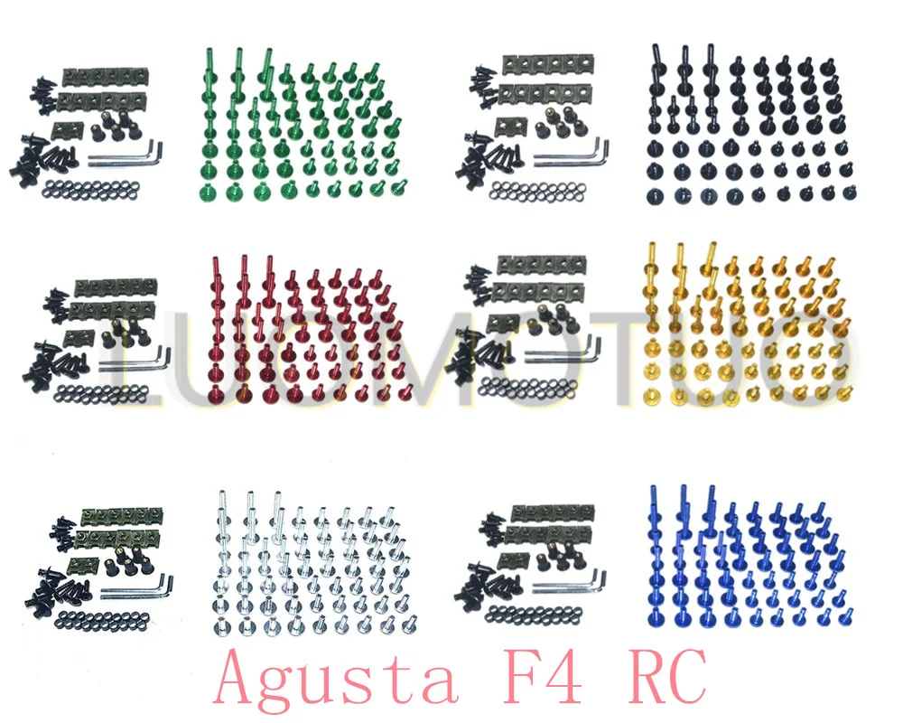 

Motorcycle Complete Fairing Bolts Kit Bodywork Screws For Fit MV Agusta F4 RC 2015