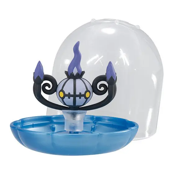 Фото BANDAI фигурки покемонов, модель шкатулки для драгоценностей, дизайн Gengar Pumpkaboo Gashapon Ball, украшение для рабочего стола, официальный подлинный №5