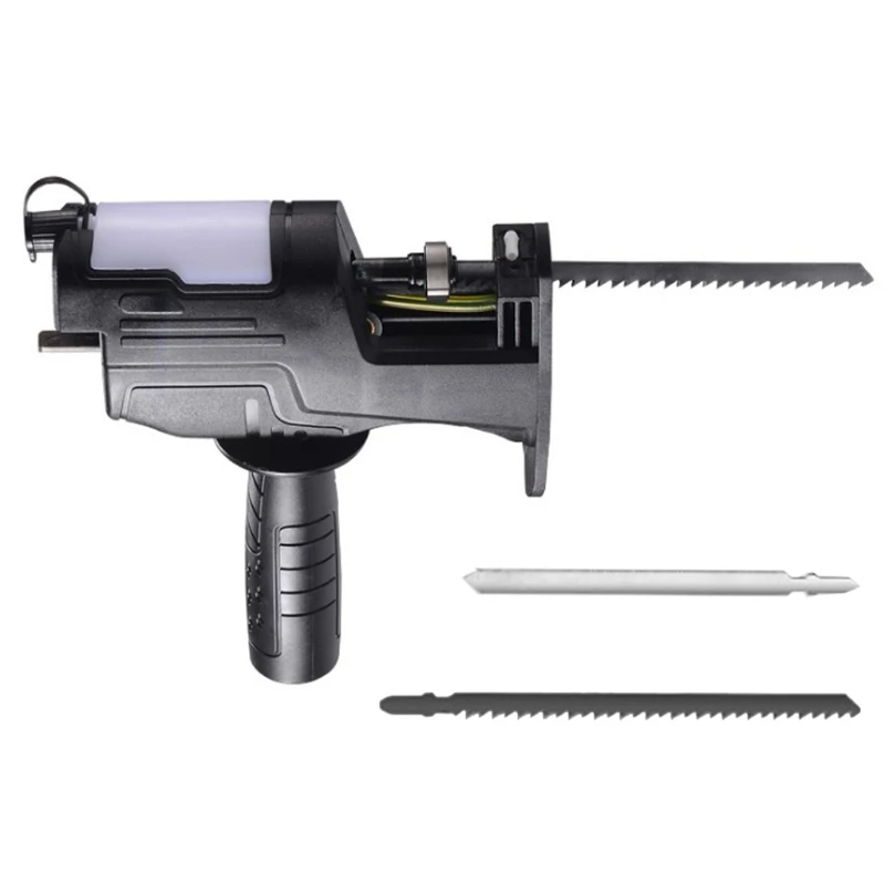 

Electric Drill Conversion Jig Saw Portable Woodworking Cutting Fast Changing Saw for Wood Metal Cutting Tool with Saw M4YD