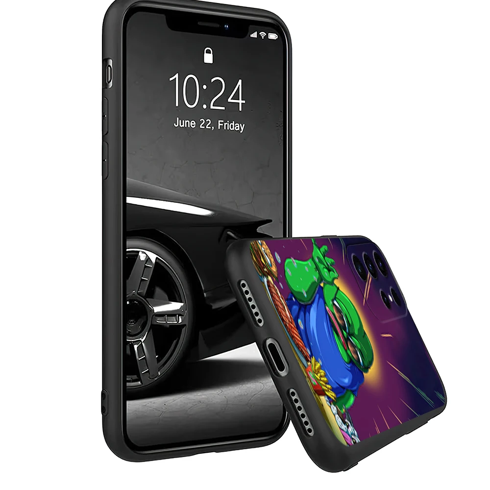 Funny P-Pepe Meme the F-Frog Sad Phone Case For Samsung Galaxy A54 A71 A72 A73 S22 S23 Ultra Black Soft Silicone Cover