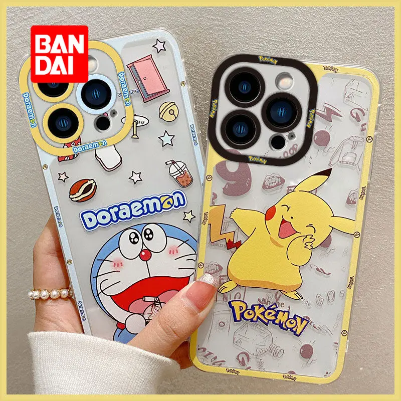 

Чехол для телефона Bandai для iPhone 13Pro 12 12Pro 11 Pro X XS Max XR 7 8 Plus, Мультяшные Чехлы, милые прозрачные мягкие чехлы