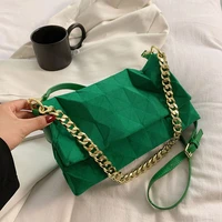 small pu leather brand designer shoulder crossbody bags for women 2022 hit luxury female fashion chain handbags and purses